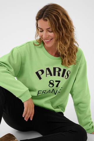 Cream Sweatshirt 'CRBisa' in Green