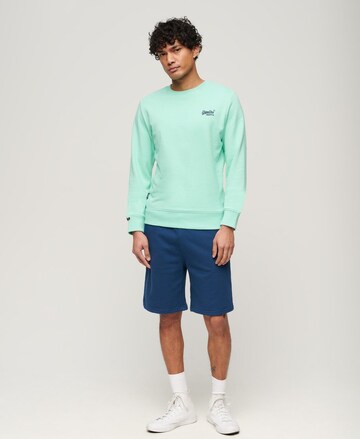 Superdry Regular Trousers 'Essential' in Blue: front