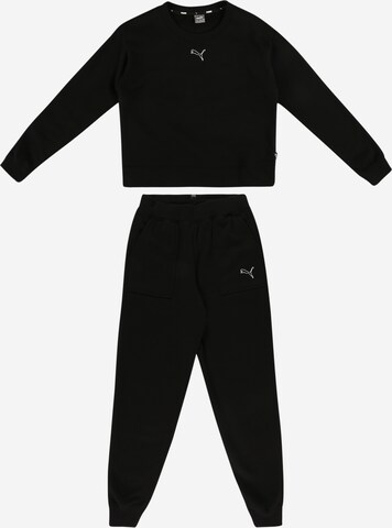 PUMA Sports Suit in Black: front