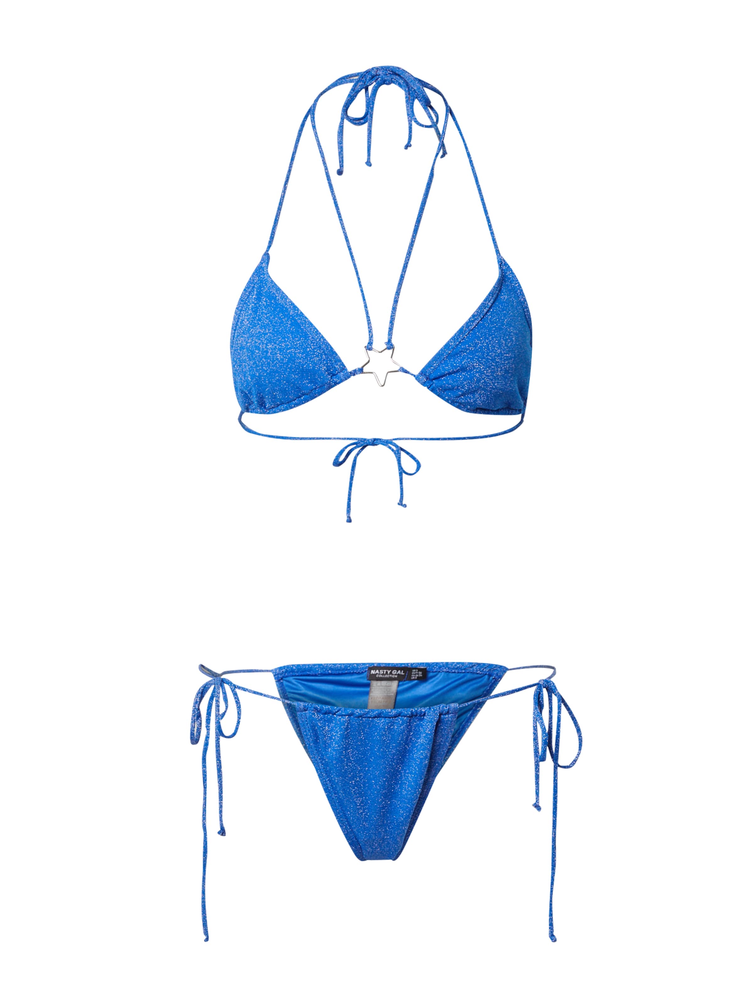 Triangle Bikini Nasty Gal en bleu : devant
