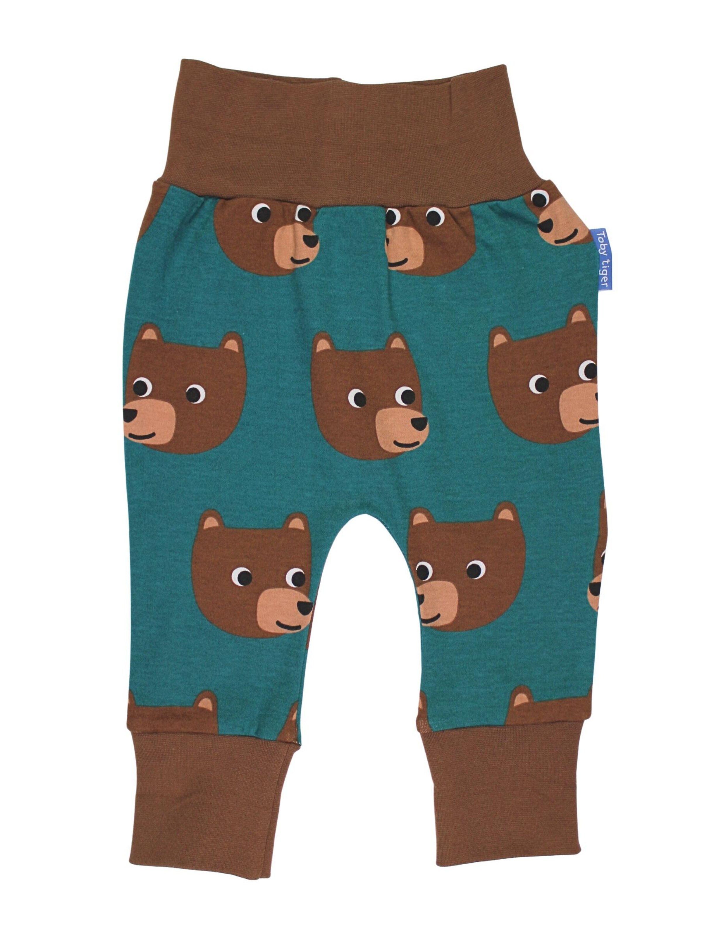 Toby Tiger Loose fit Pants 'Bären' in Blue: front