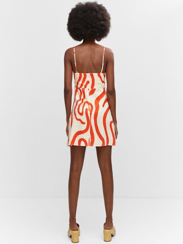 MANGO Kleid 'PEPITA' in Beige