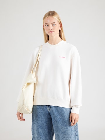 Tommy Jeans Μπλούζα φούτερ σε λευκό: μπροστά