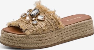 Mule Tamaris en beige : devant