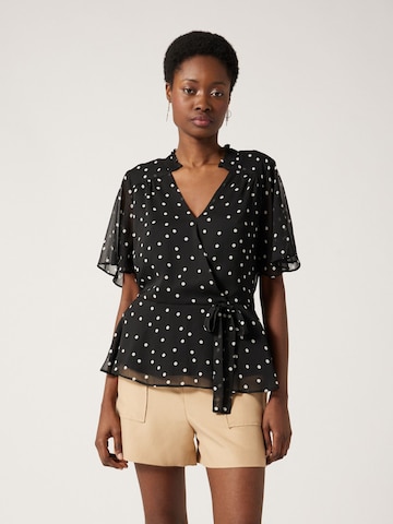 NAF NAF Blouse 'Poppy' in Zwart: voorkant