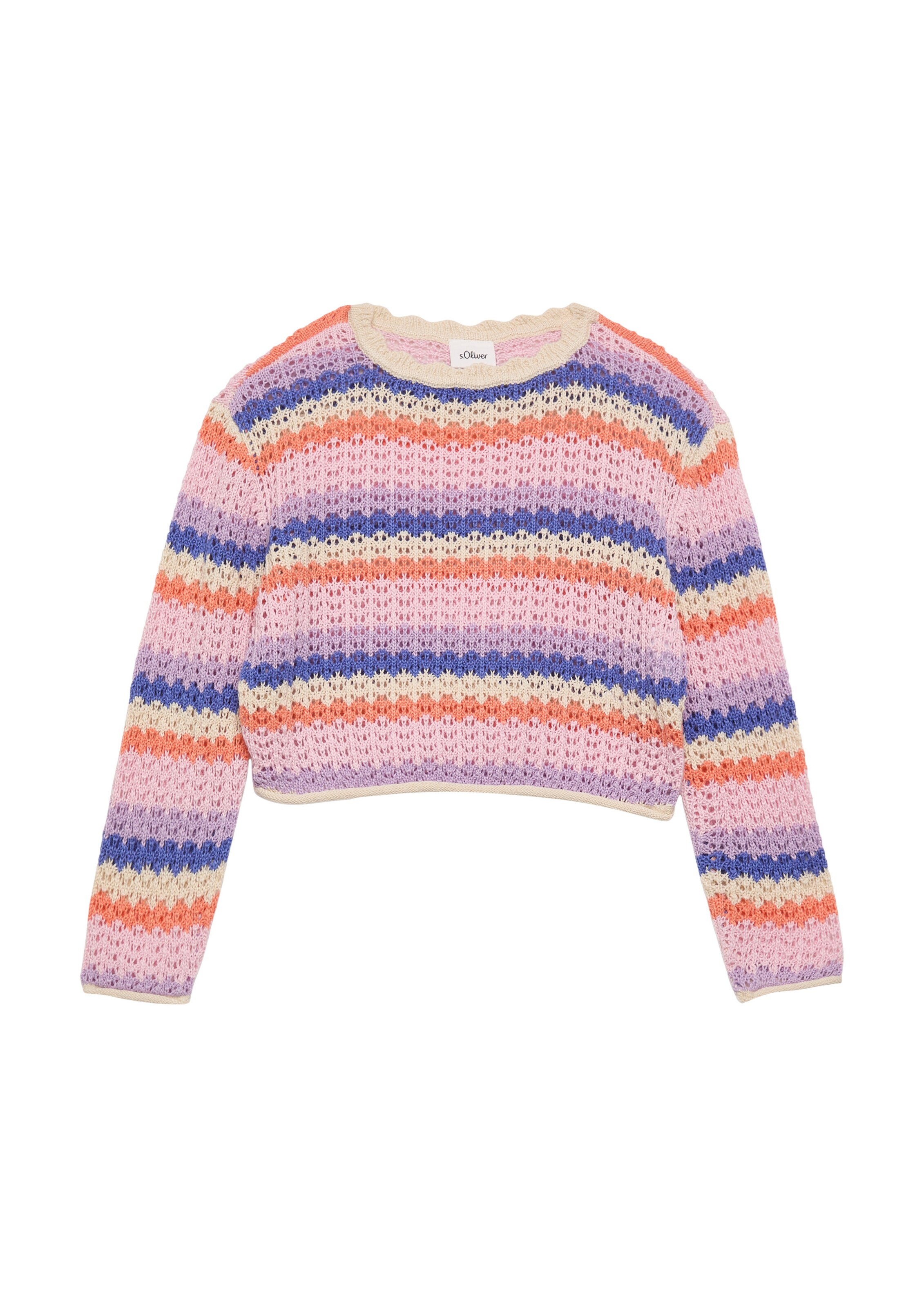 s.Oliver Sweater in Beige: front