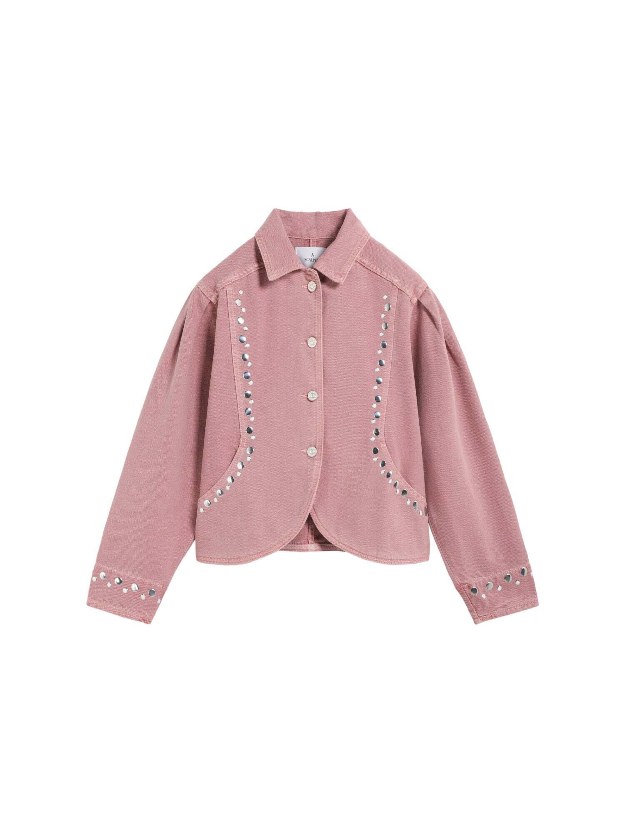 Veste mi-saison Scalpers en rose : devant