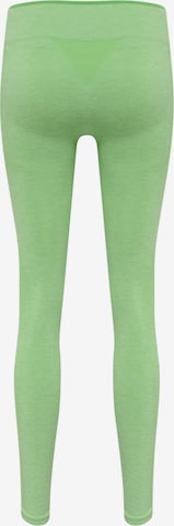 Hummel Skinny Sportbroek in Groen