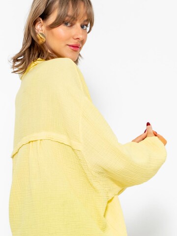 SASSYCLASSY Bluse 'kürzere Variante' in Gelb