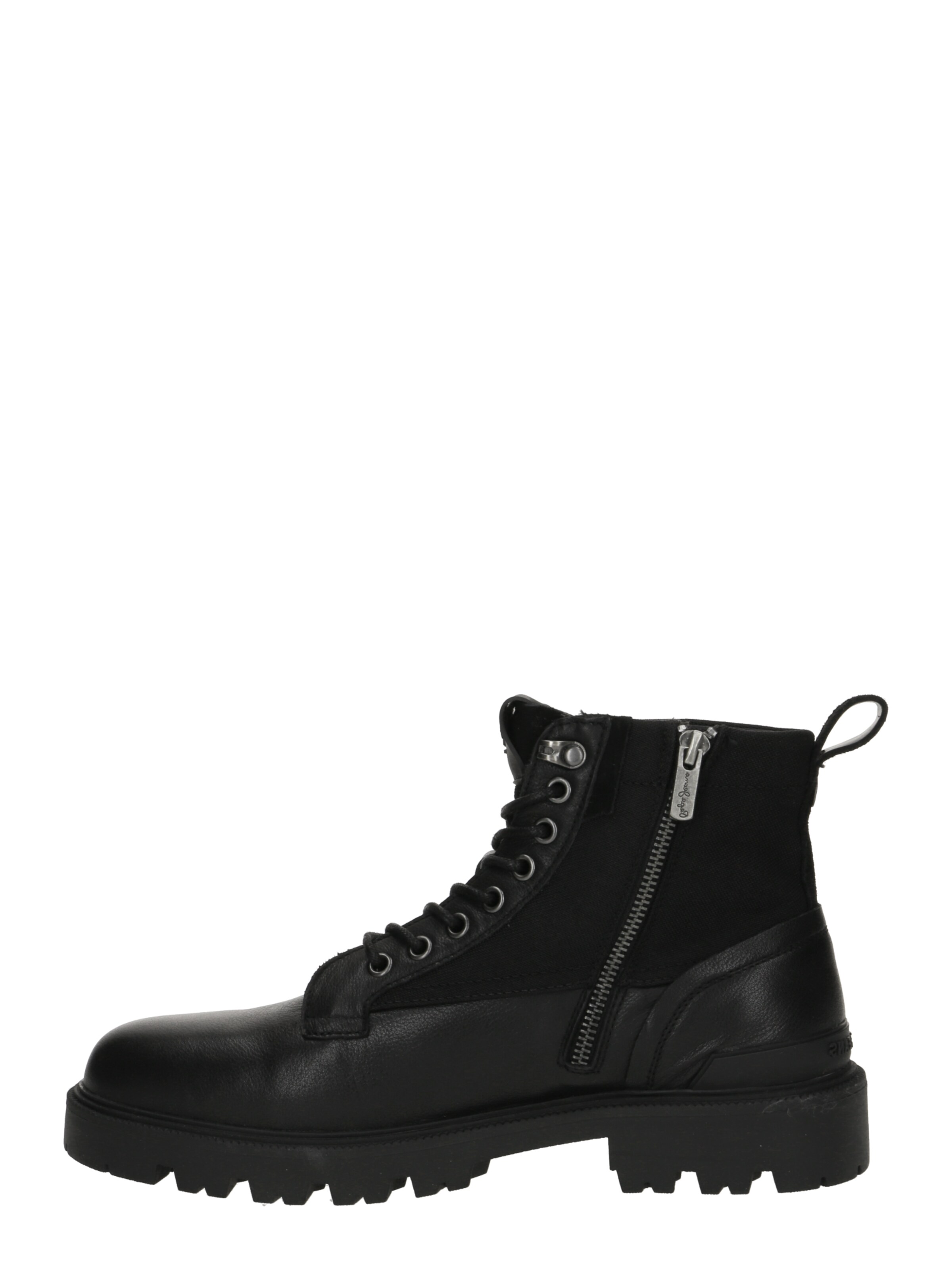 Pepe Jeans Veterboots 'RYAN' in Zwart