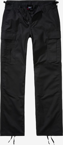 Brandit Slim fit Cargo Pants in Black: front