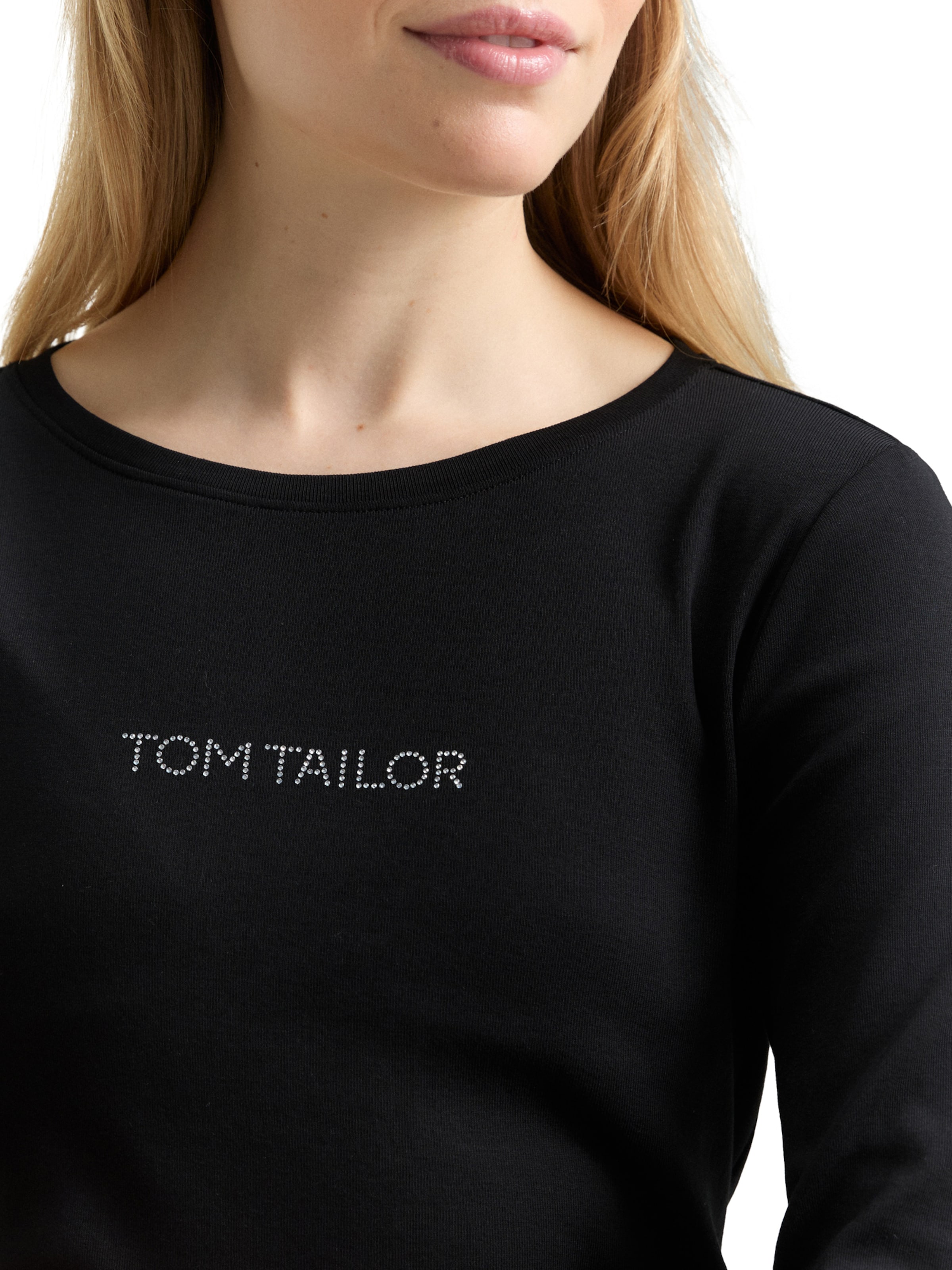 TOM TAILOR Shirt in Black
