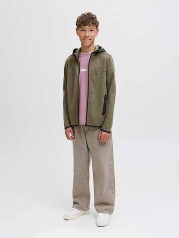 Jack & Jones Junior Sweat jacket 'JCOFusion' in Green
