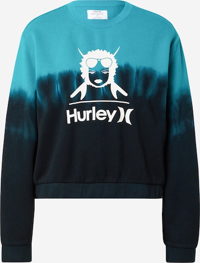 Hanorac sport Hurley pe albastru pastel / negru / alb, Vizualizare produs