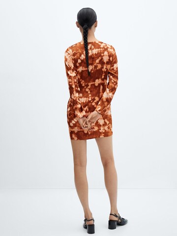 MANGO Dress 'Fuego' in Brown