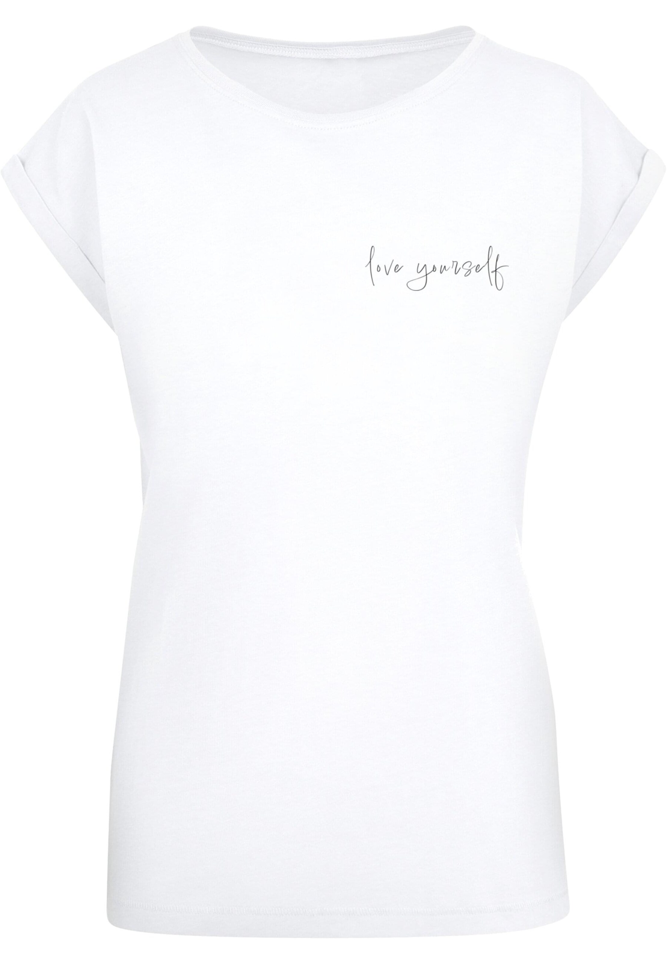 T-shirt 'Love Yourself' Merchcode en blanc : devant