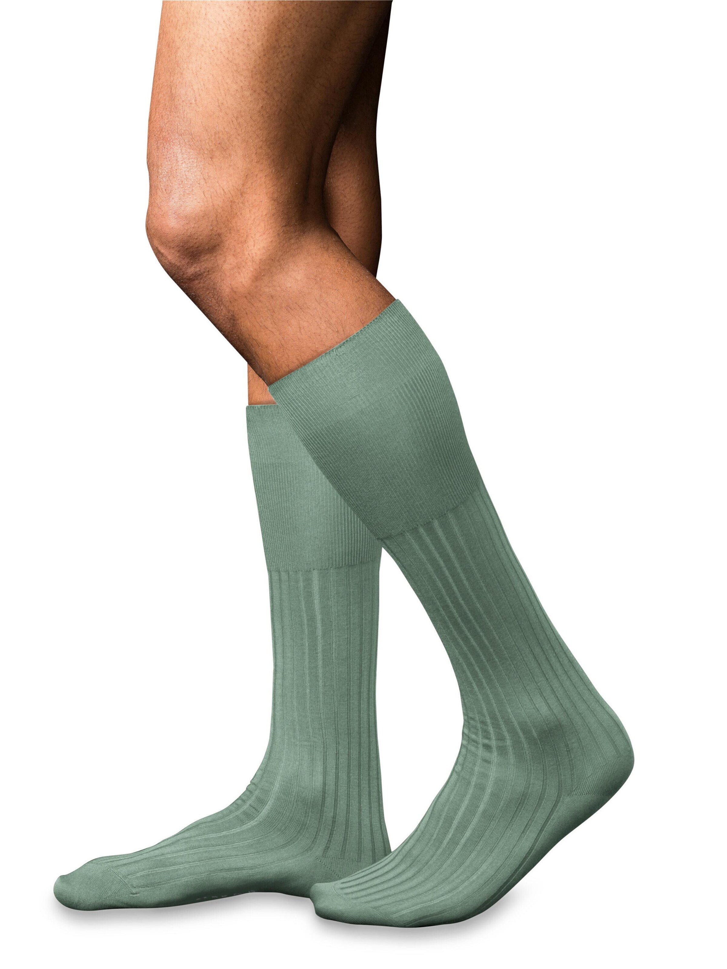 FALKE Kniestrümpfe 'No. 13 Finest Piuma Cotton'‌‌‌‌‌‌‌‌‌ in Grün