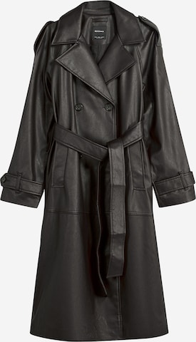 Cappotto di mezza stagione di Bershka in nero: frontale