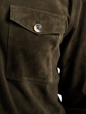 18N62 Regular fit Button Up Shirt 'NEFran' in Green