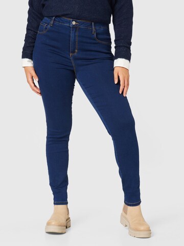 ABOUT YOU Curvy Skinny Jeans 'Insa' in Blauw: voorkant