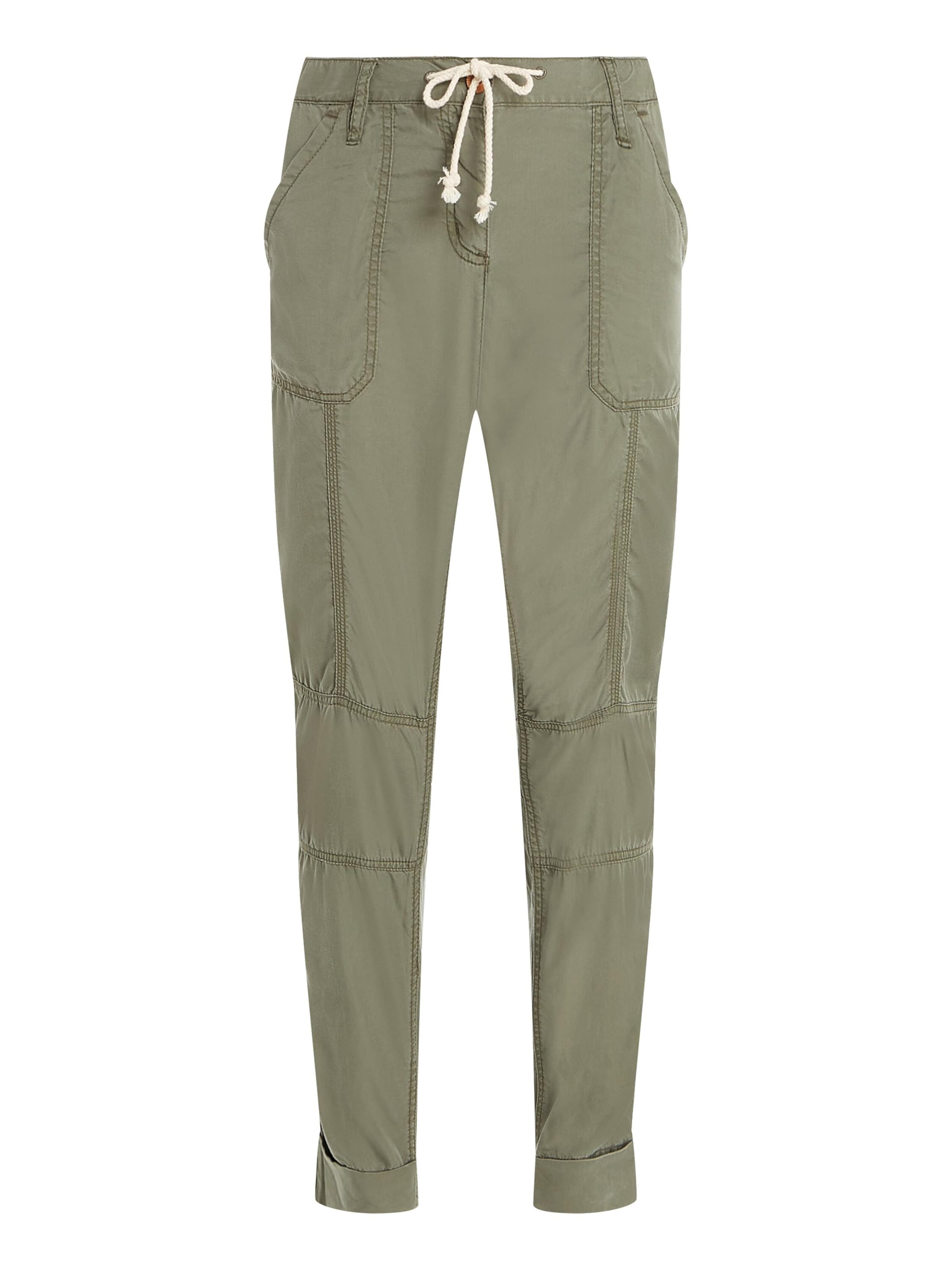 PROTEST Regular Broek 'PRTLEAF' in Groen: voorkant