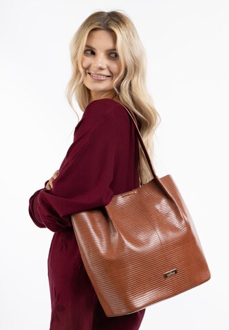 Usha Shopper in Brown