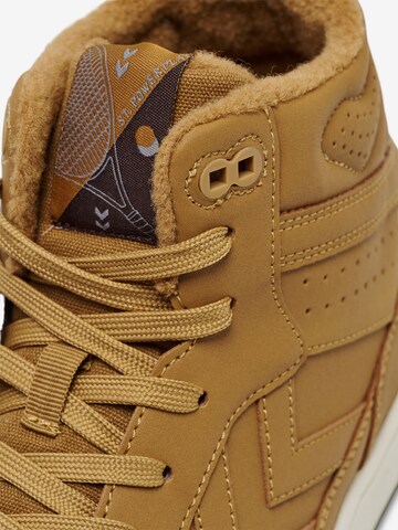 Hummel High-Top Sneakers in Brown