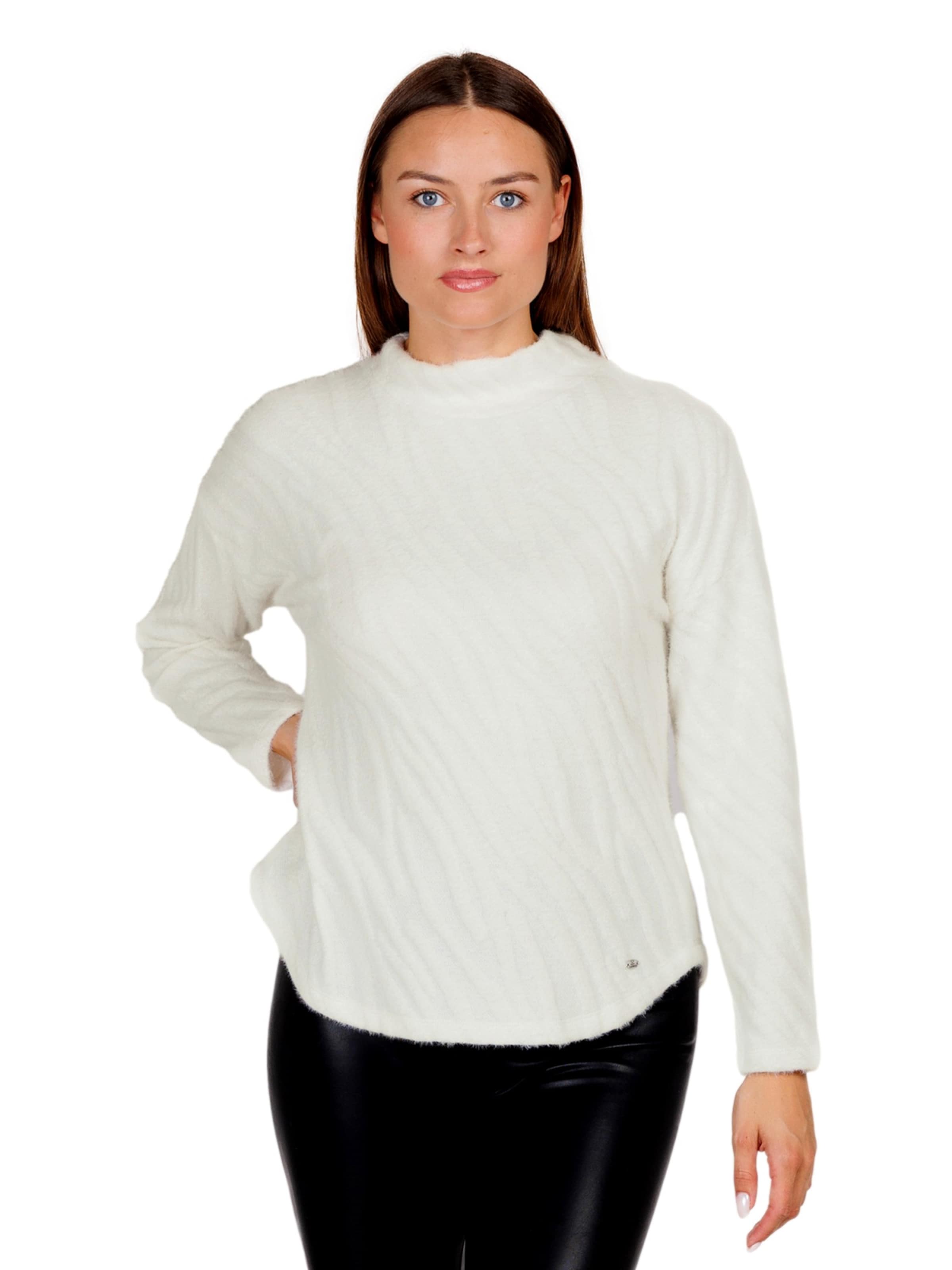 Key Largo Sweater 'ETERNITY' in White: front