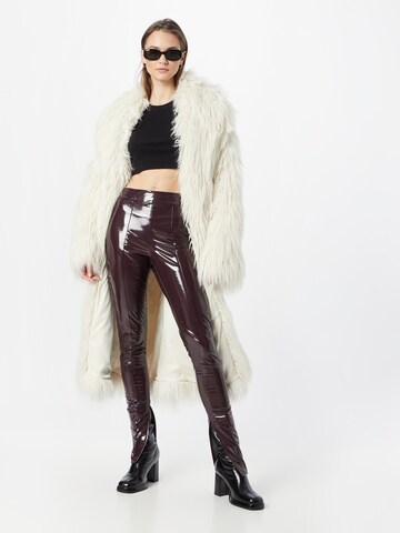 Skinny Pantalon 'DRAINPIPE' River Island en marron