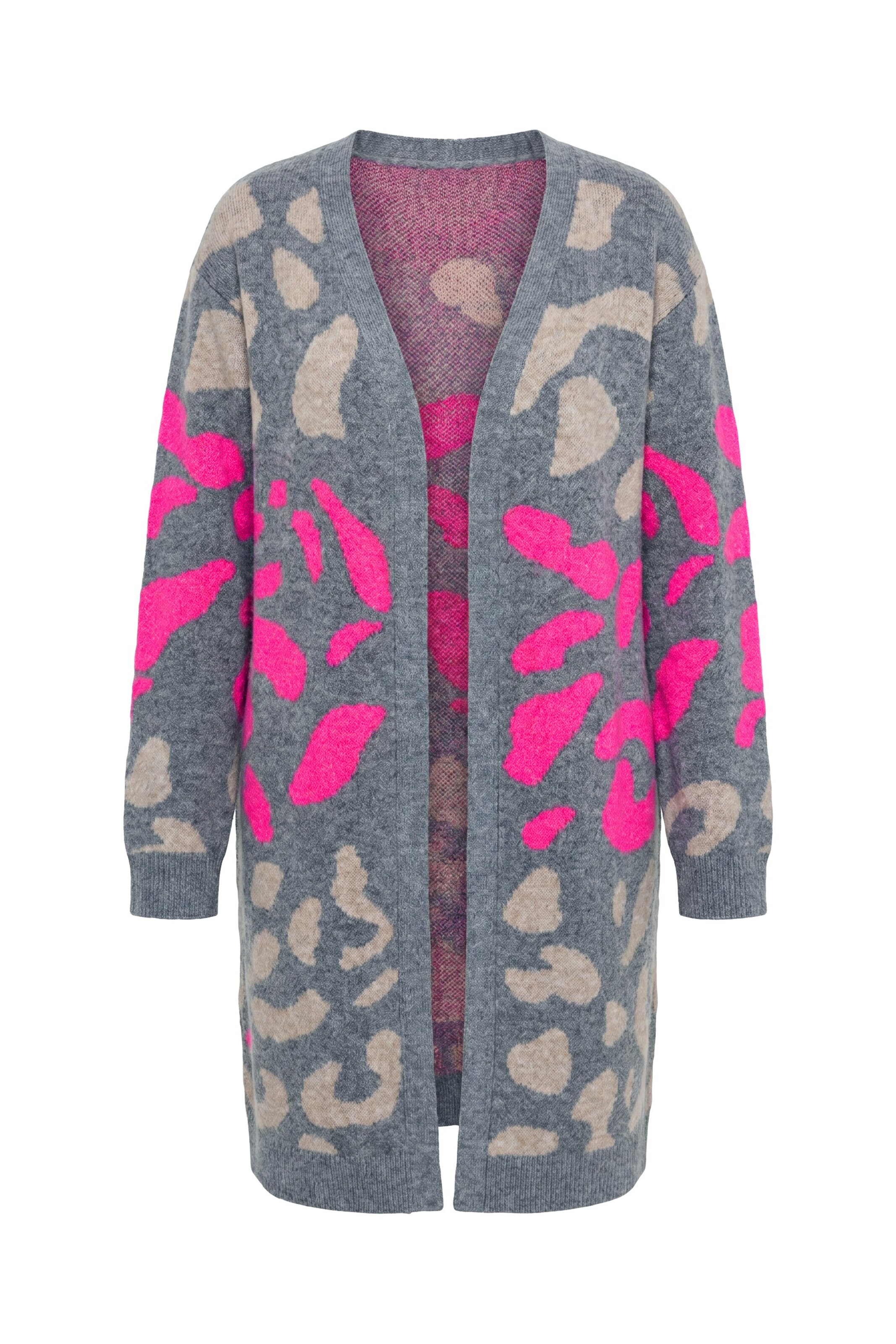 Ulla Popken Knit cardigan in Grey: front