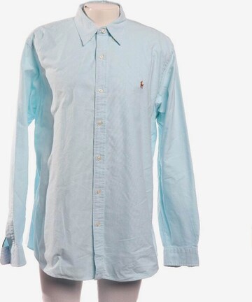 Lauren Ralph Lauren Button Up Shirt in XXL in Blue: front