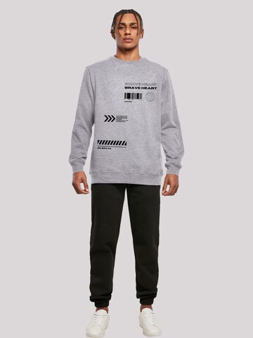 F4NT4STIC Sweatshirt 'Brave Heart' in Grijs