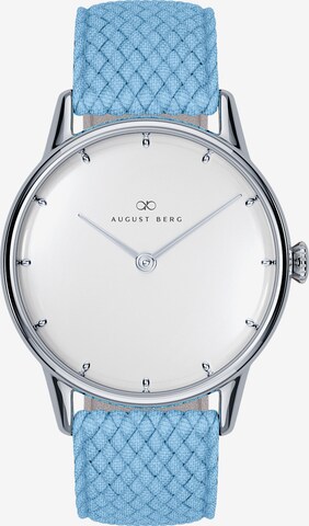 August Berg Analoog horloge 'Serenity' in Blauw: voorkant