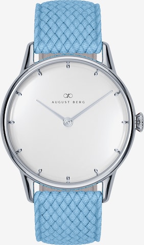 August Berg Analoog horloge 'Serenity' in Blauw: voorkant