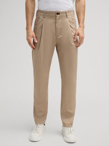 JOOP! Jeans Loose fit Chino trousers 'Lead' in Brown: front