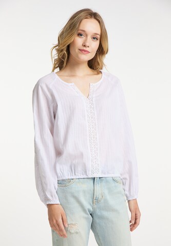 DreiMaster Vintage Blouse in White: front