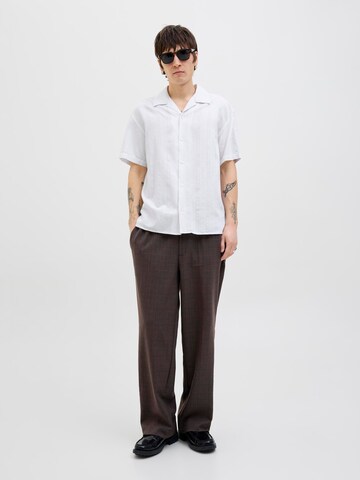 JACK & JONES Comfort fit Button Up Shirt 'JPRCCMontana' in White