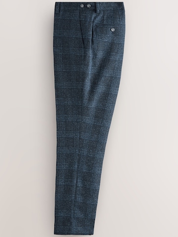 Coupe slim Pantalon à plis Next en bleu