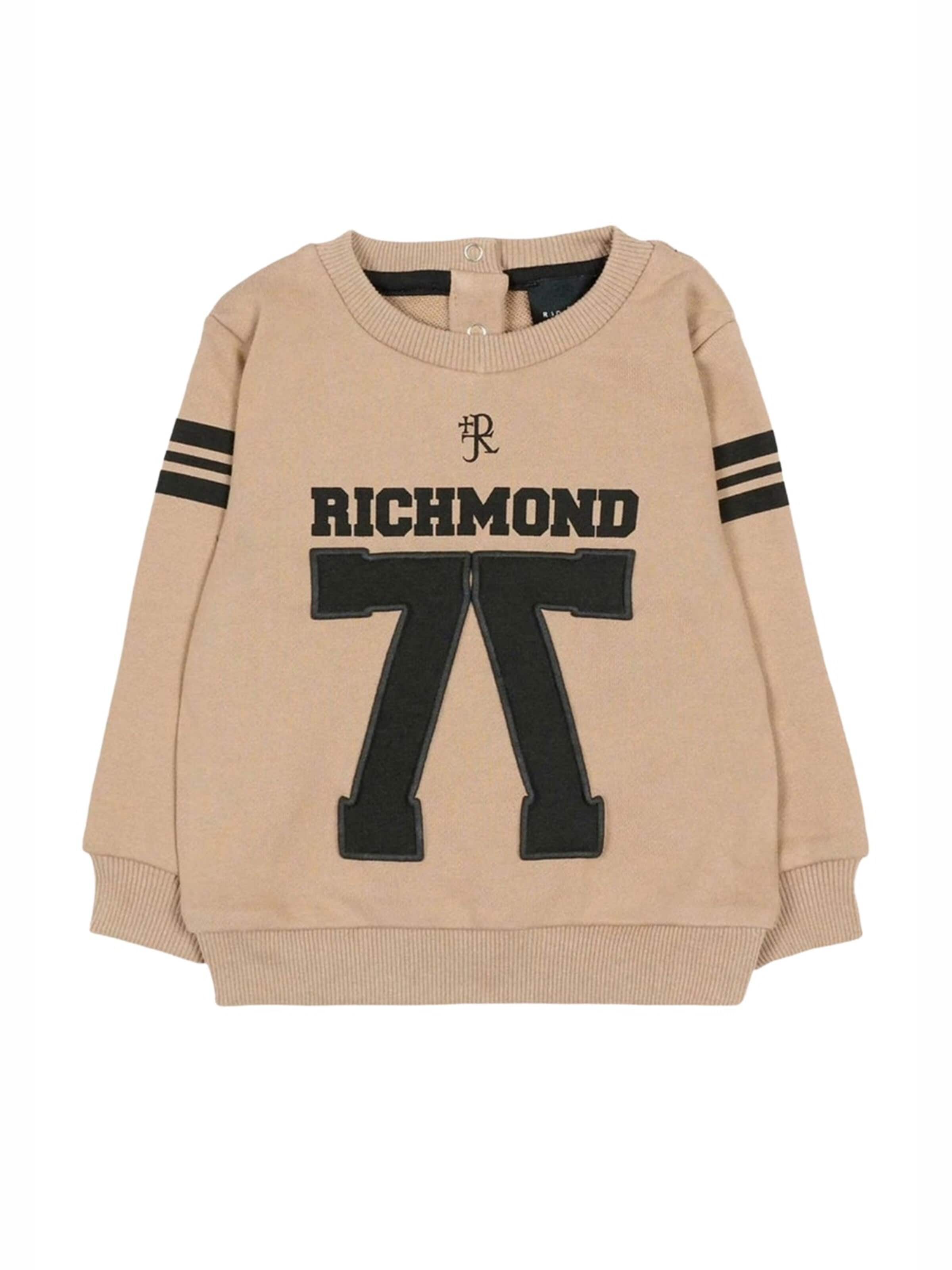 Felpa di John Richmond in beige: frontale