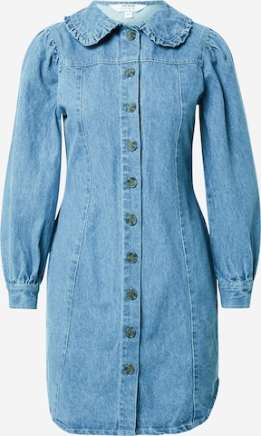 Rochie tip bluză de la Dorothy Perkins pe albastru: față