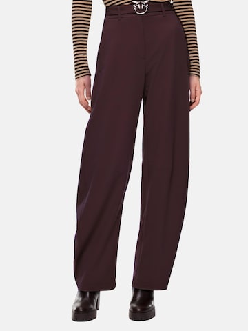 regular Pantaloni 'PINKO NEW LEXY PANTALONE FLUIDO PANTALONE' di PINKO in rosso