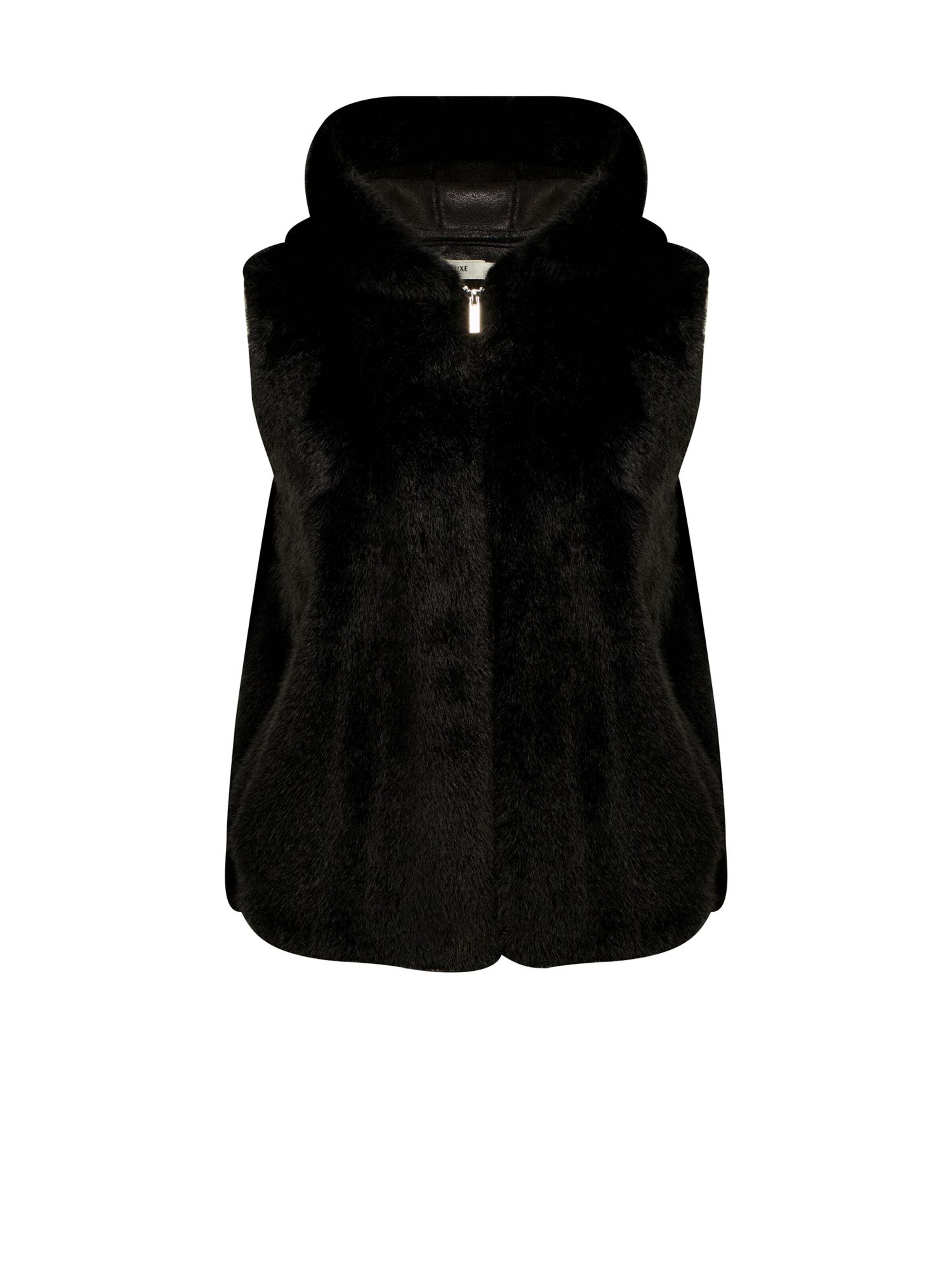 Veste mi-saison Deeluxe en noir : devant