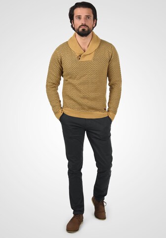 INDICODE JEANS - Regular Calças chino 'Penefal' em preto