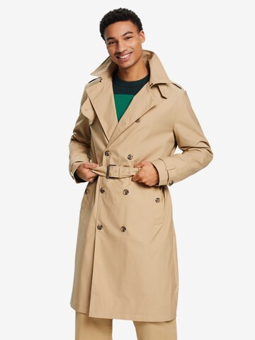 ESPRIT Between-Seasons Coat in Beige: front