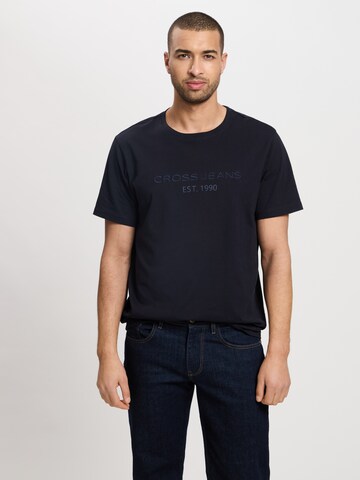 CROSS JEANS T-Shirt in Blau: Vorderseite