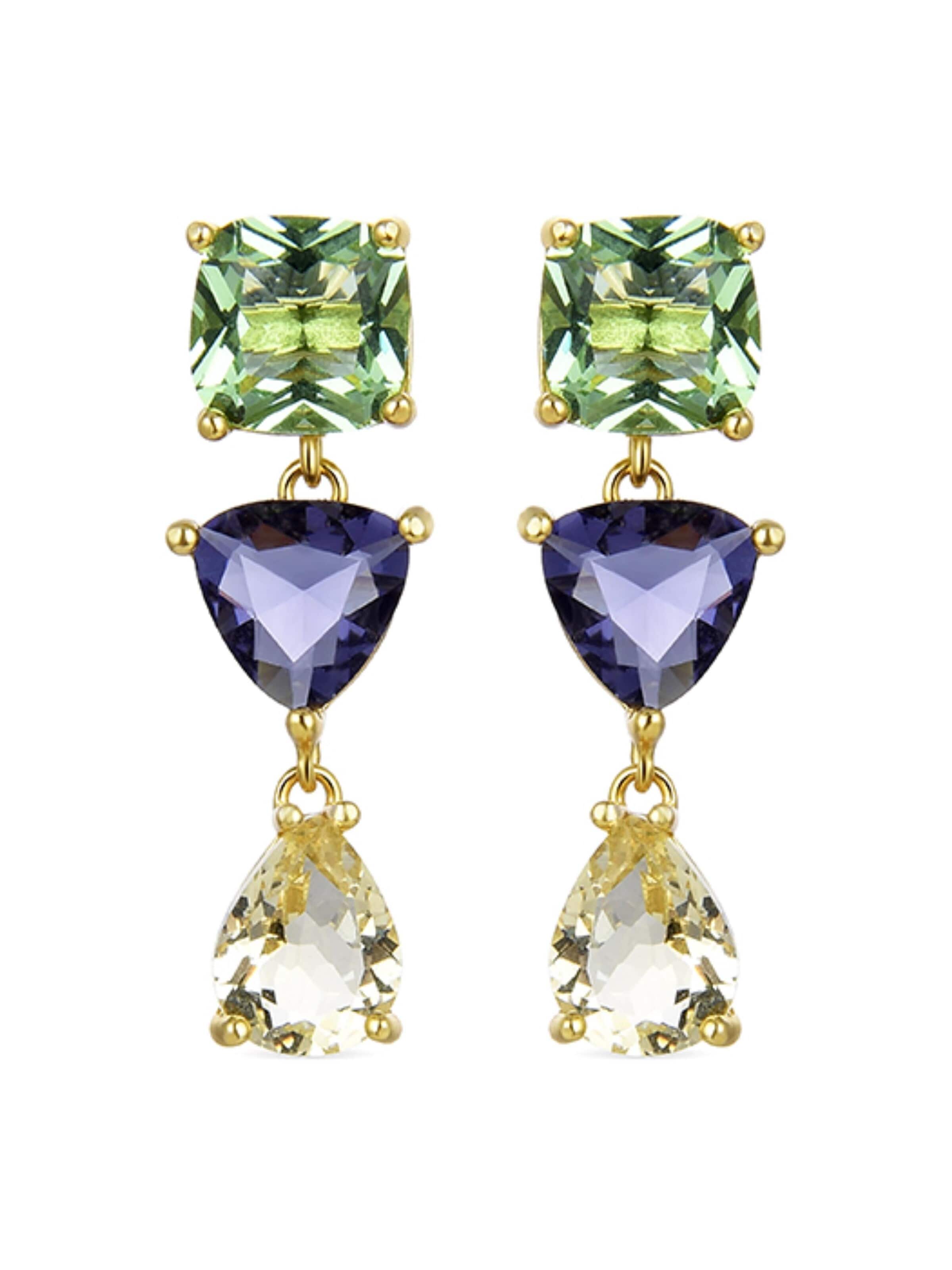 Luxenter - Pendientes 'Thyula' en Mezcla de colores: frente