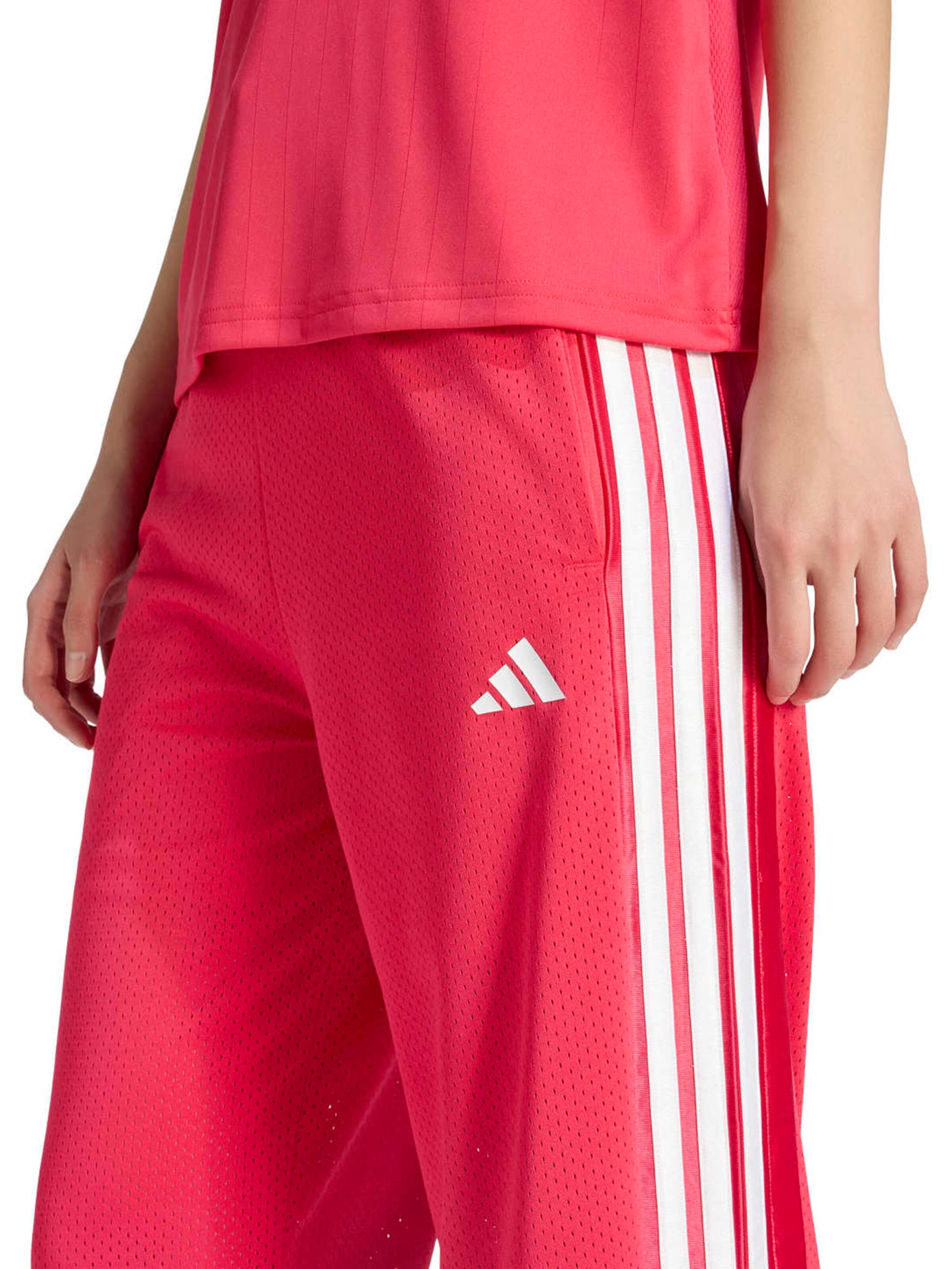 ADIDAS SPORTSWEAR Wide leg Παντελόνι φόρμας 'Stadium' σε ροζ