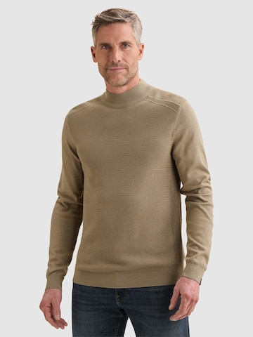 VANGUARD Neulepaita 'Pullover in cotton/modal with mockneck' värissä valkoinen: etupuoli