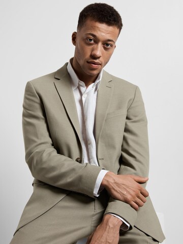 SELECTED HOMME Slim fit Business blazer 'SLHNeil' in Green