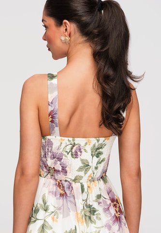 Robe de soirée 'LA-OM-DLR346' Ombre en blanc